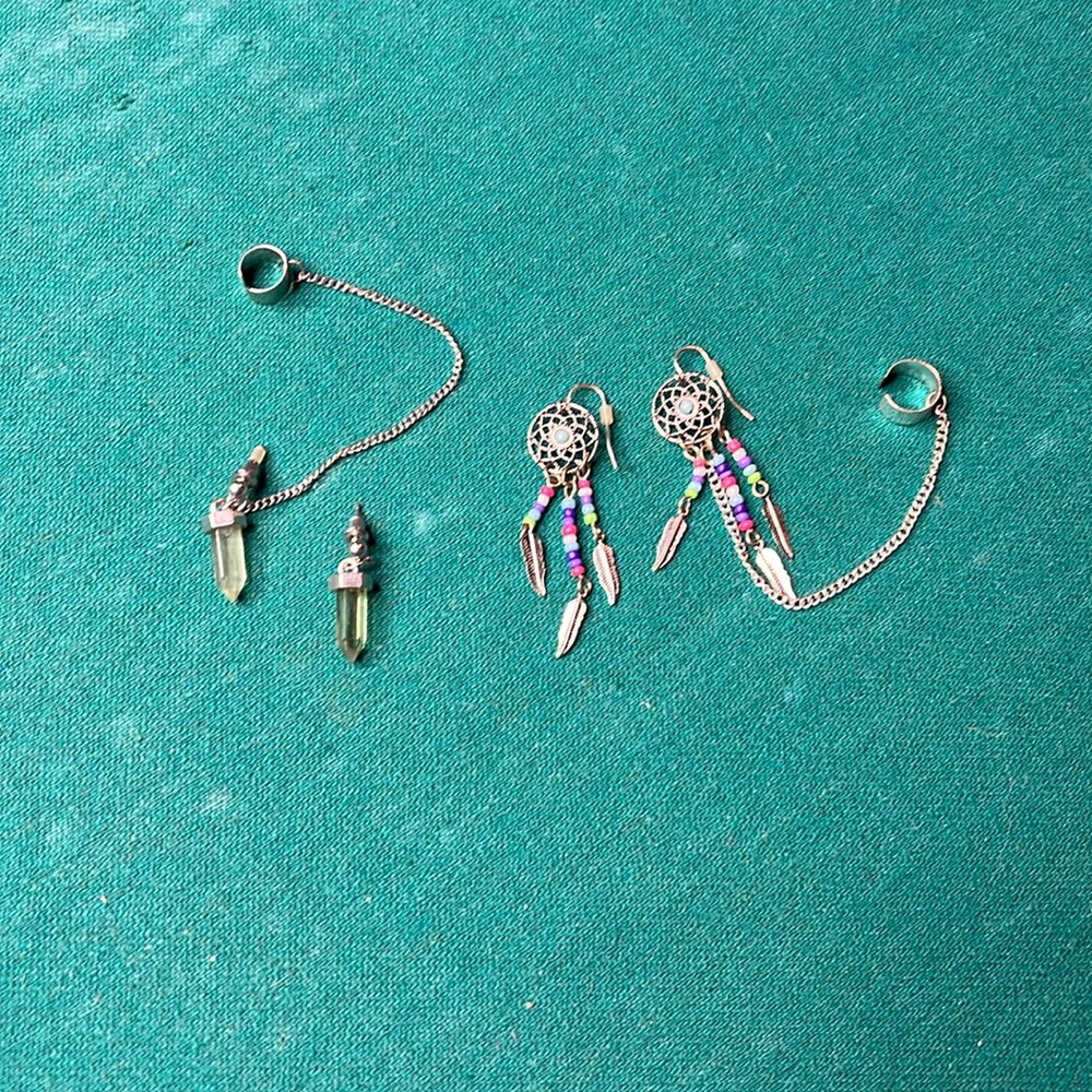 Ear cuff earring set